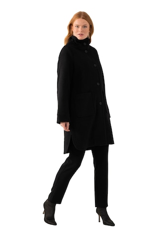 Ulla Popken Between-Seasons Coat in Black