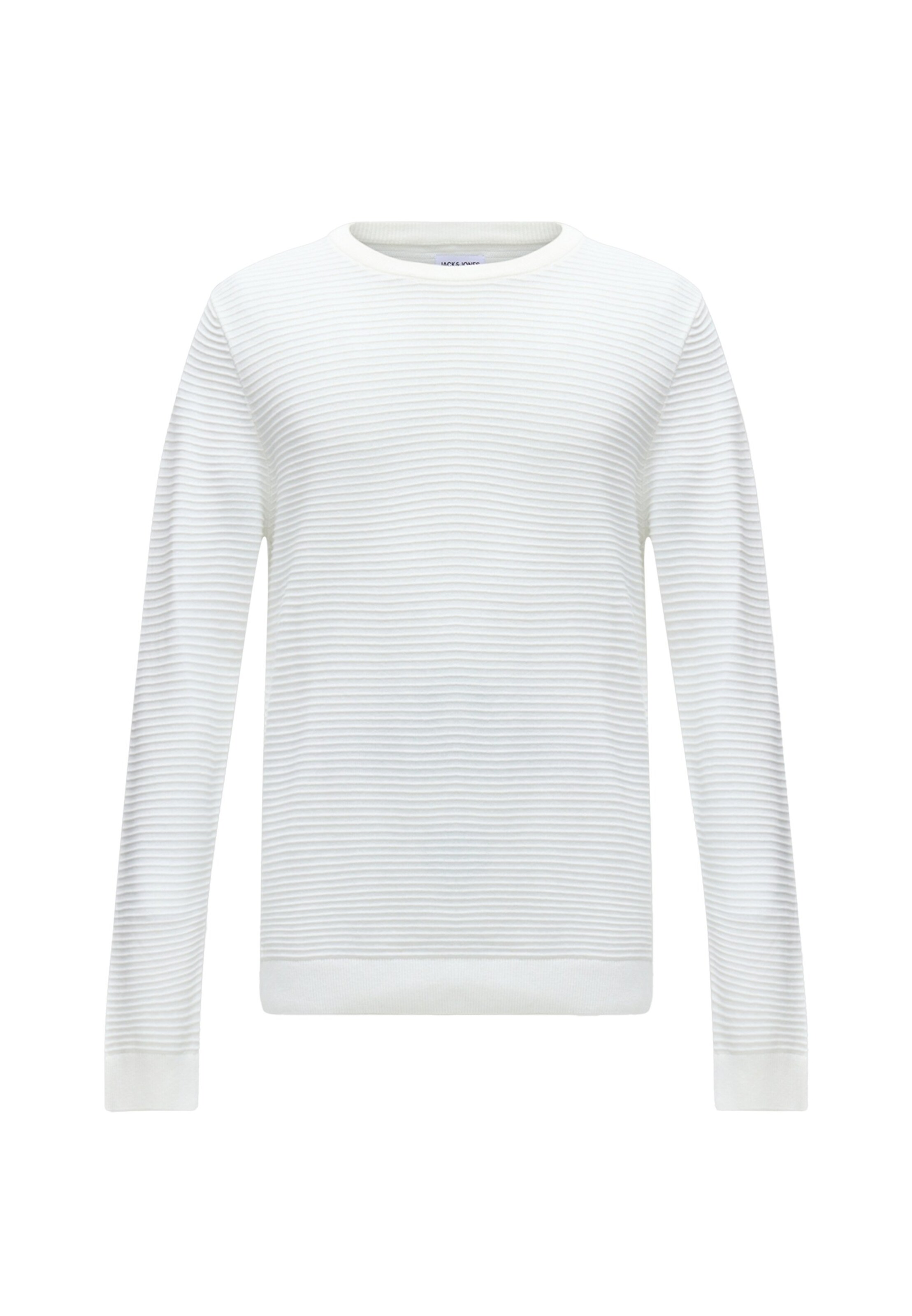 JACK & JONES Pulóver 'JJEBRODY' - fehér: elől