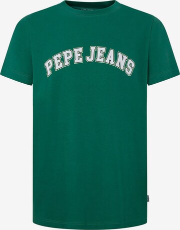 Pepe Jeans - Camiseta 'CLEMENT' en verde: frente