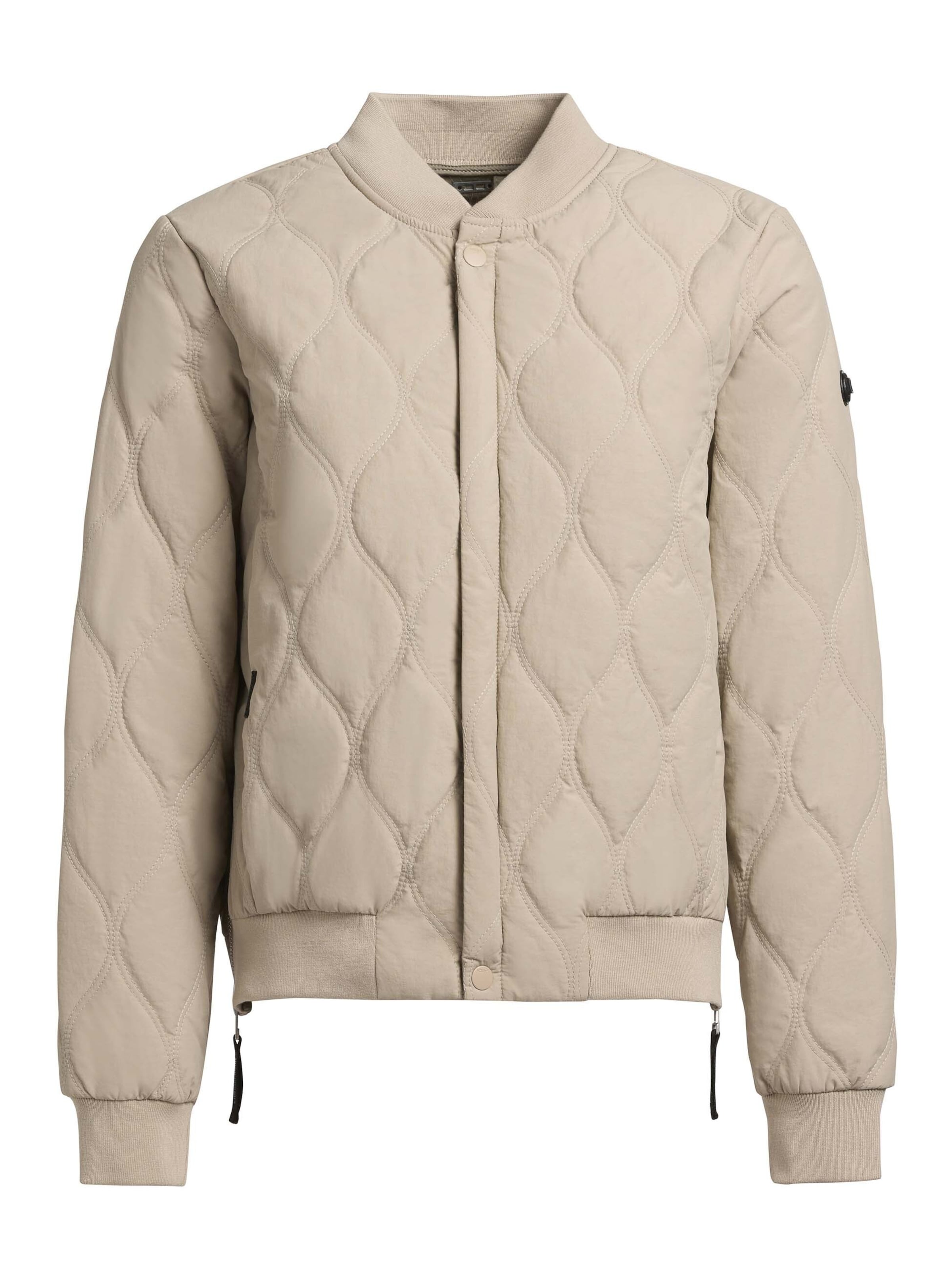 Veste mi-saison khujo en beige : devant