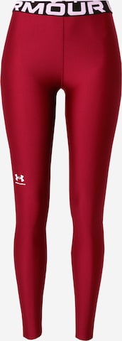 UNDER ARMOUR Spodnie sportowe 'Authentics' w kolorze czerwony: przód