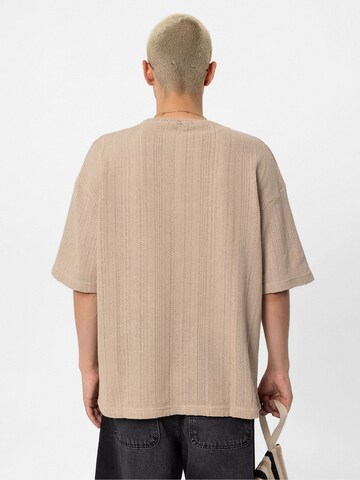 VAMOS CLO Shirt 'New York City' in Beige