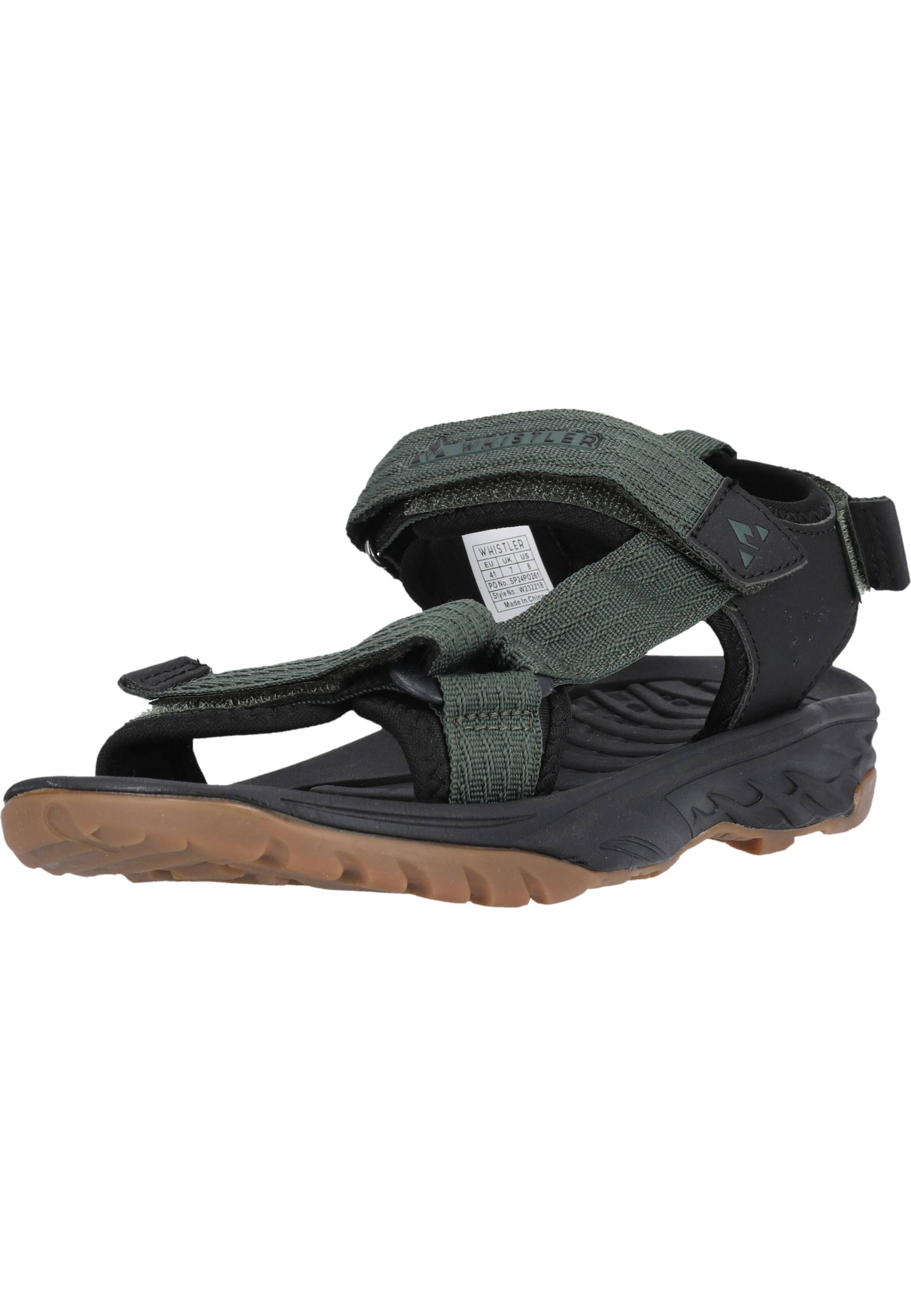 Whistler Sandale 'Zakim' in Grün: Vorderseite