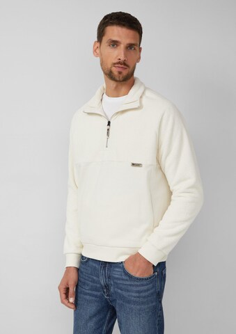 s.Oliver Sweatshirt in Wit: voorkant