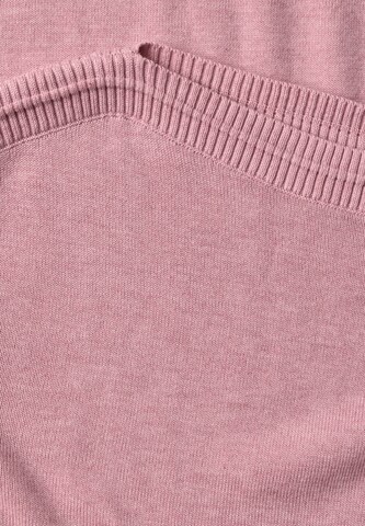 STREET ONE Basic Pullover mit U-Boot-Ausschnitt in Pink