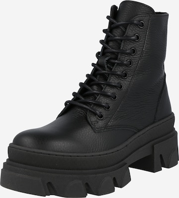 STEVE MADDEN Lace-Up Ankle Boots 'FRAZA' in Black: front