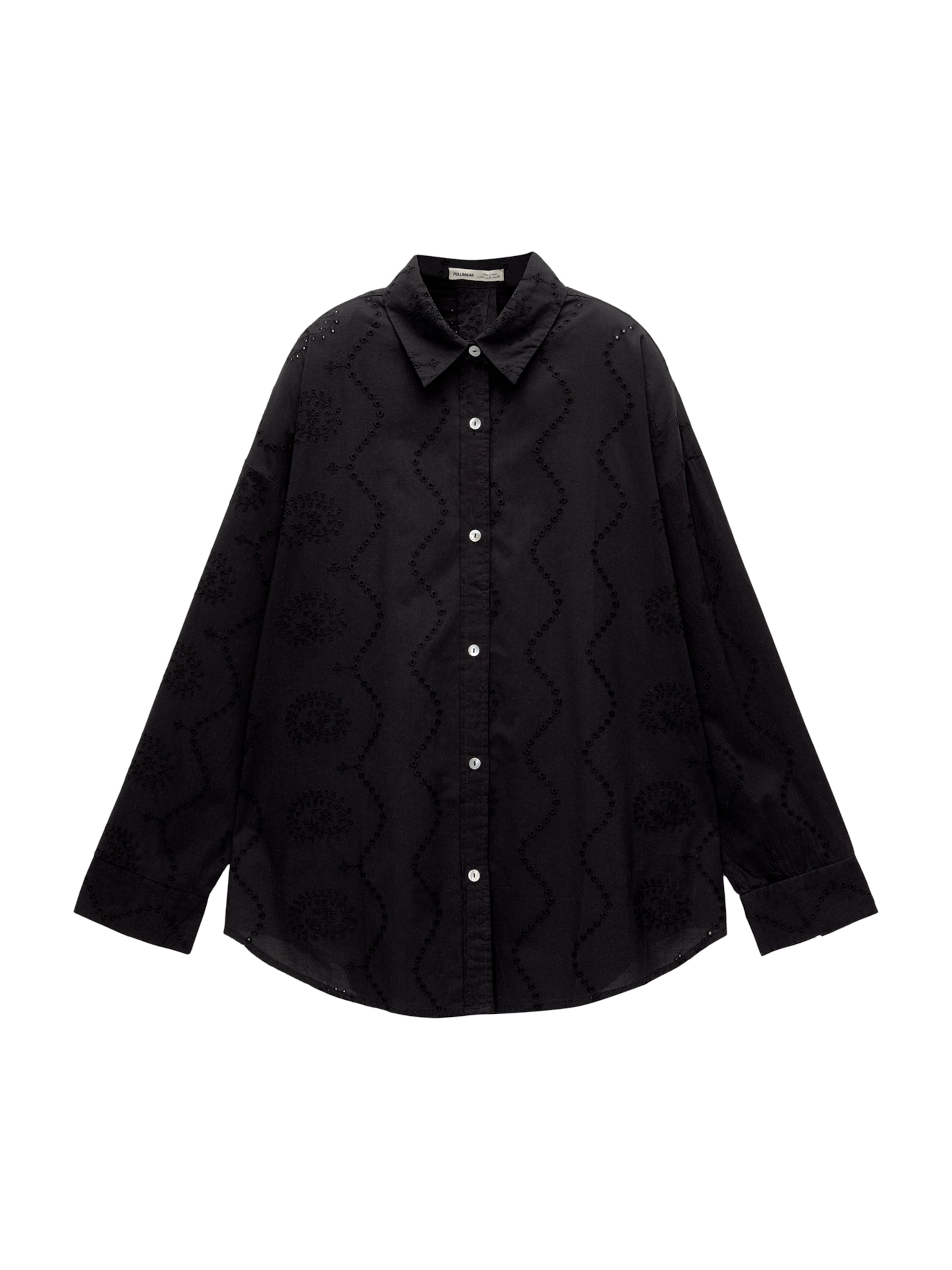 Pull&Bear Halenka – černá: přední strana