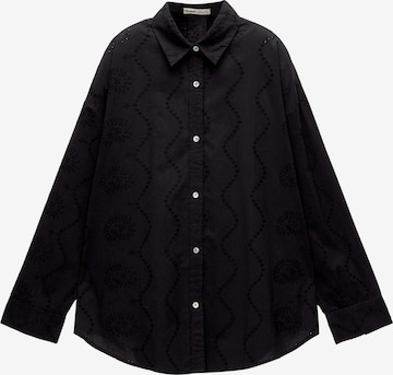 Pull&Bear Bluse in Schwarz: predná strana