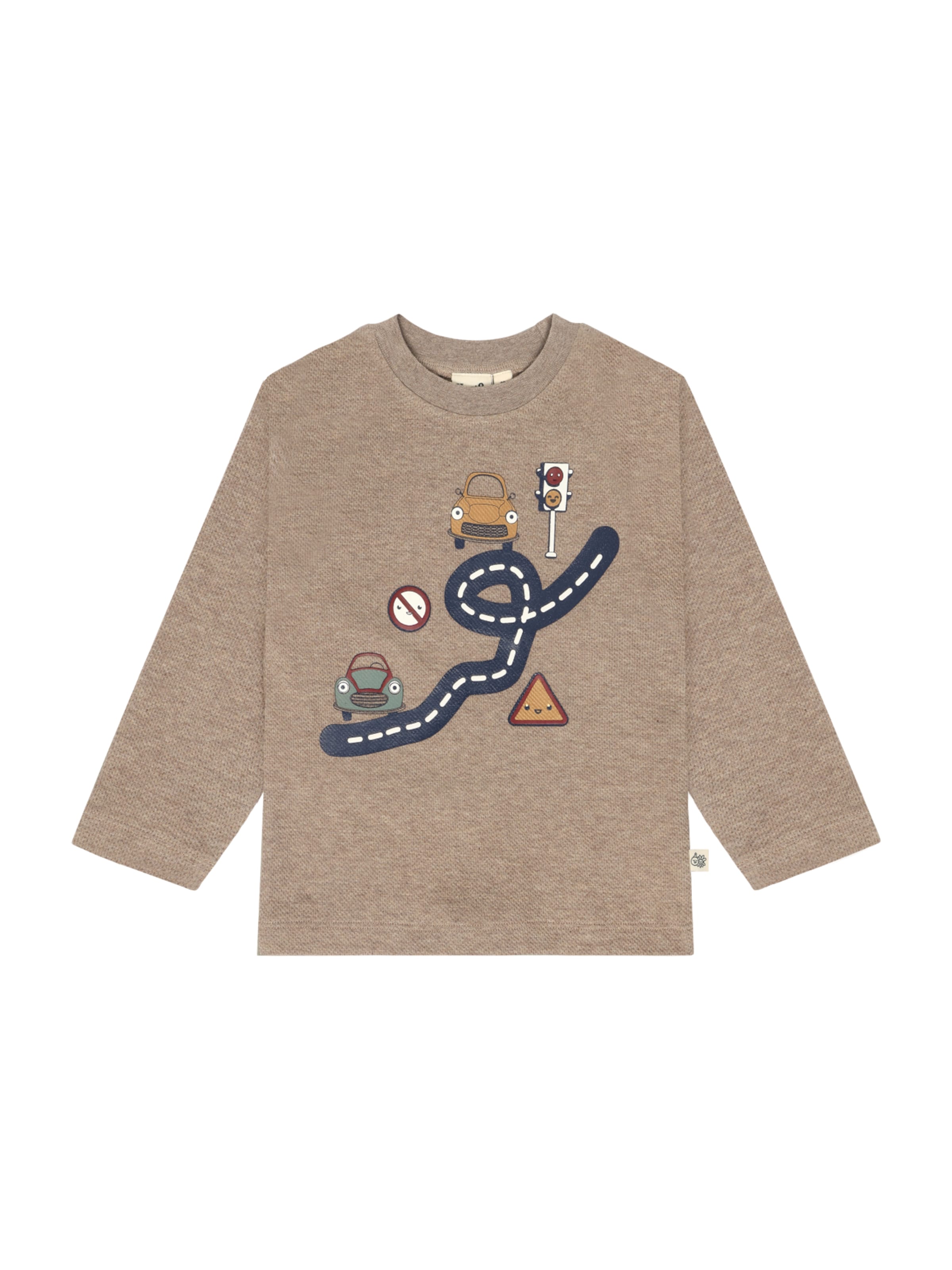 Hust & Claire - Camiseta 'Anton Road' en marrón: frente