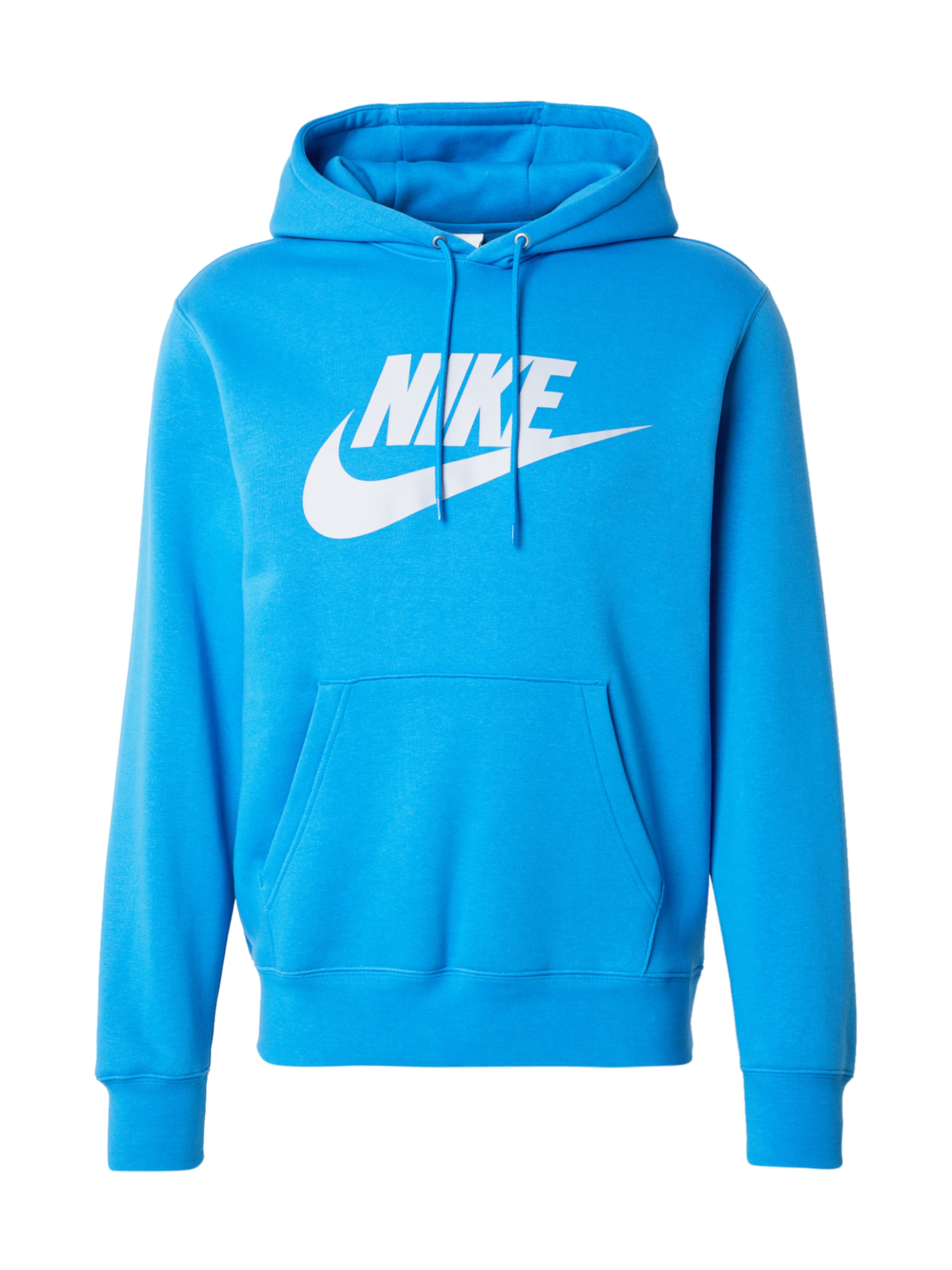 Bluză de molton 'CLUB' Nike Sportswear pe azur / alb, Vizualizare produs