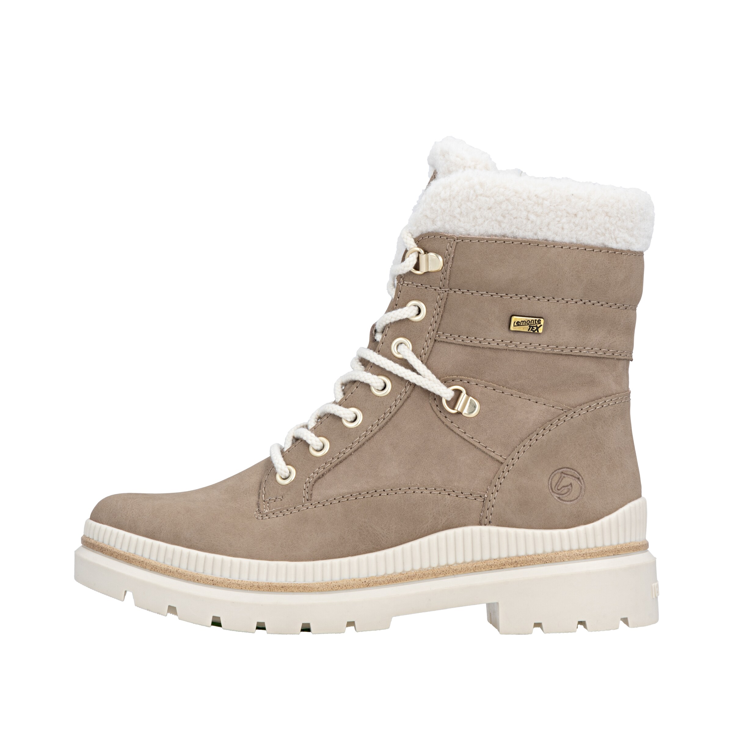 REMONTE Schnürstiefelette in Beige