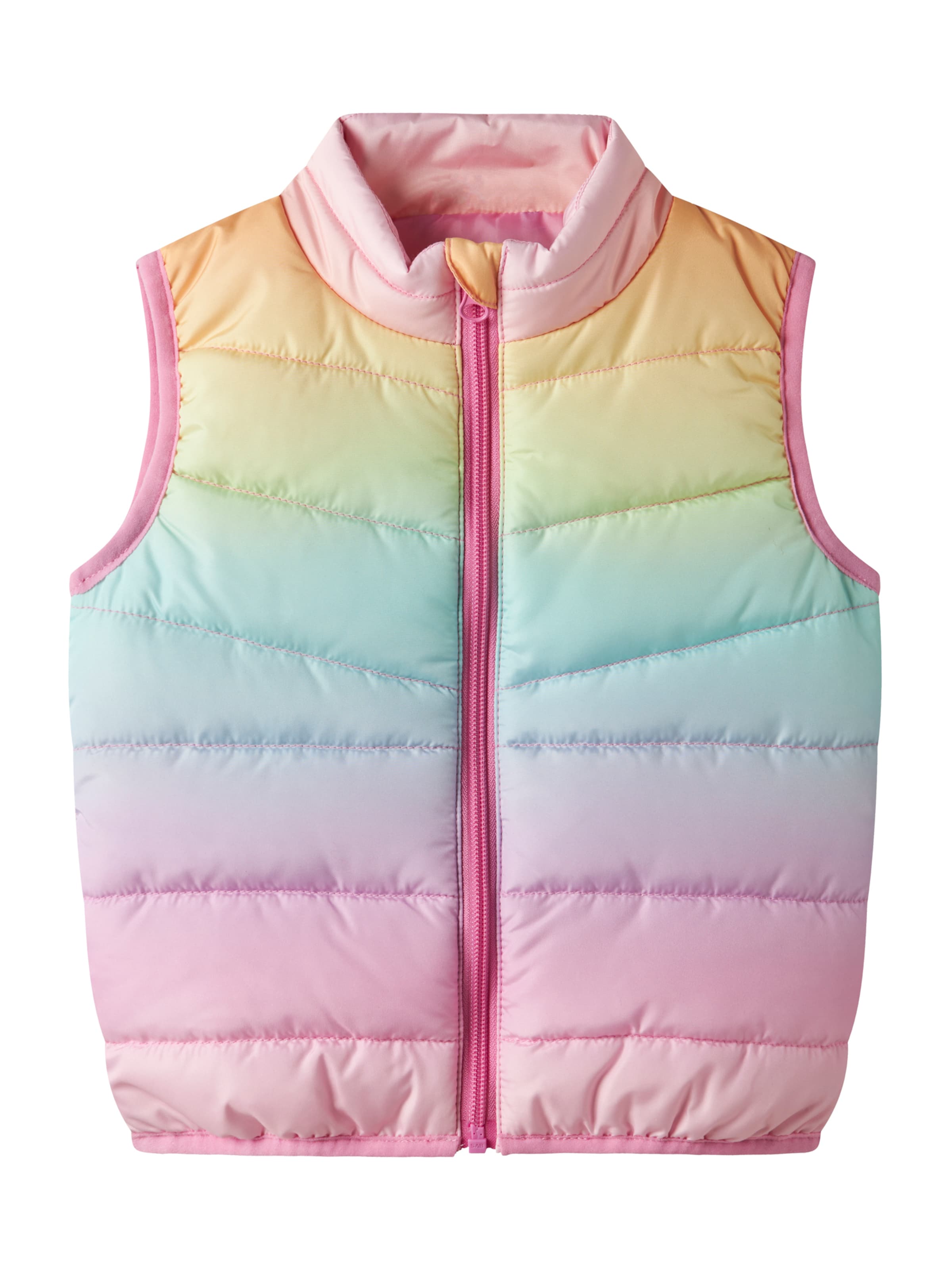 Gilet 'NMFMylane' NAME IT en rose : devant