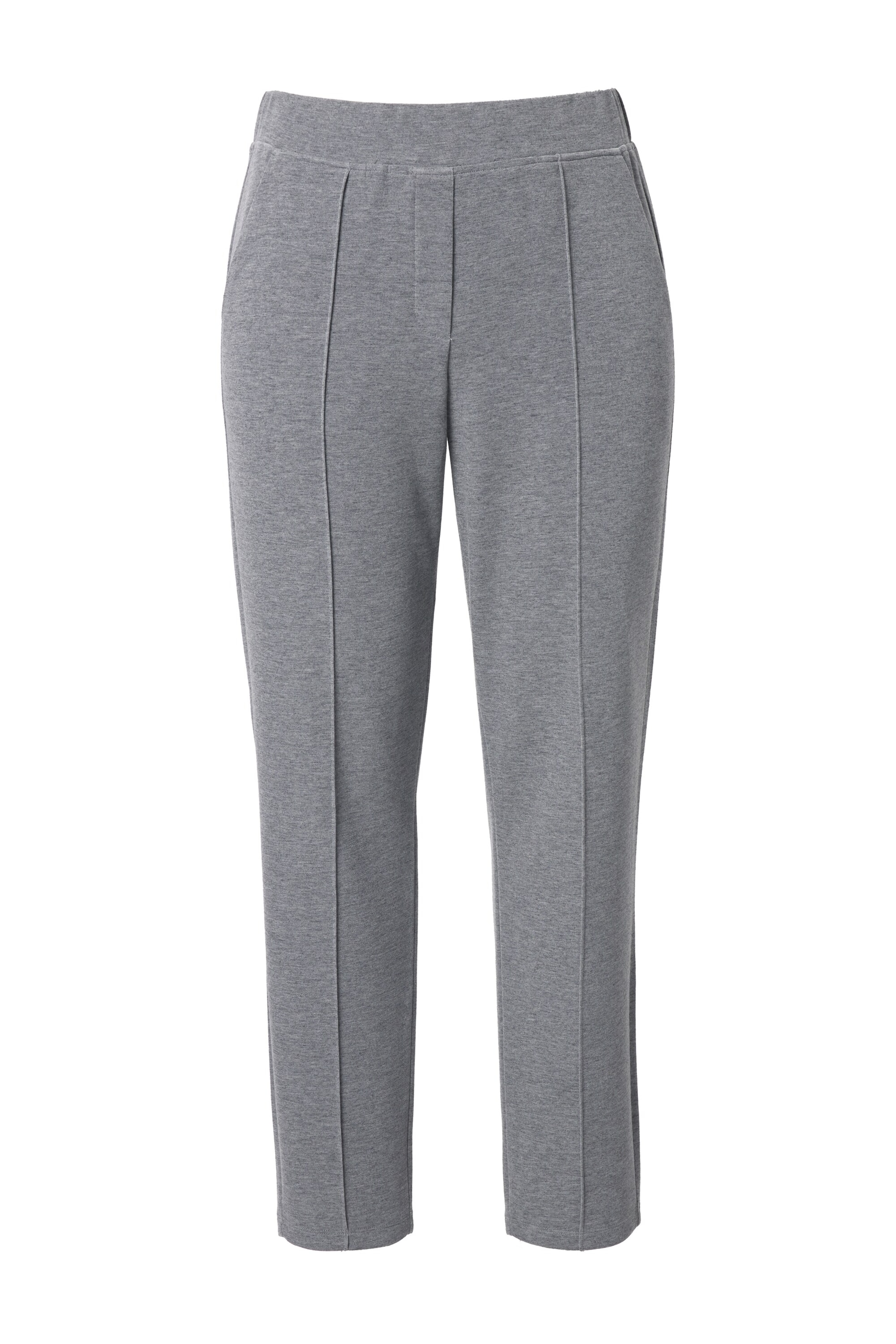 Ulla Popken Trousers in Grey: front