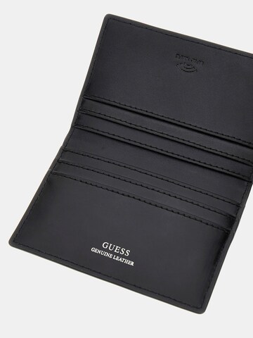 GUESS Kartenetui 'Milano' in Schwarz