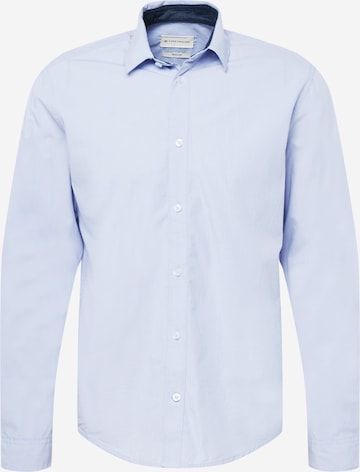 TOM TAILOR Button Up Shirt in Blue: front