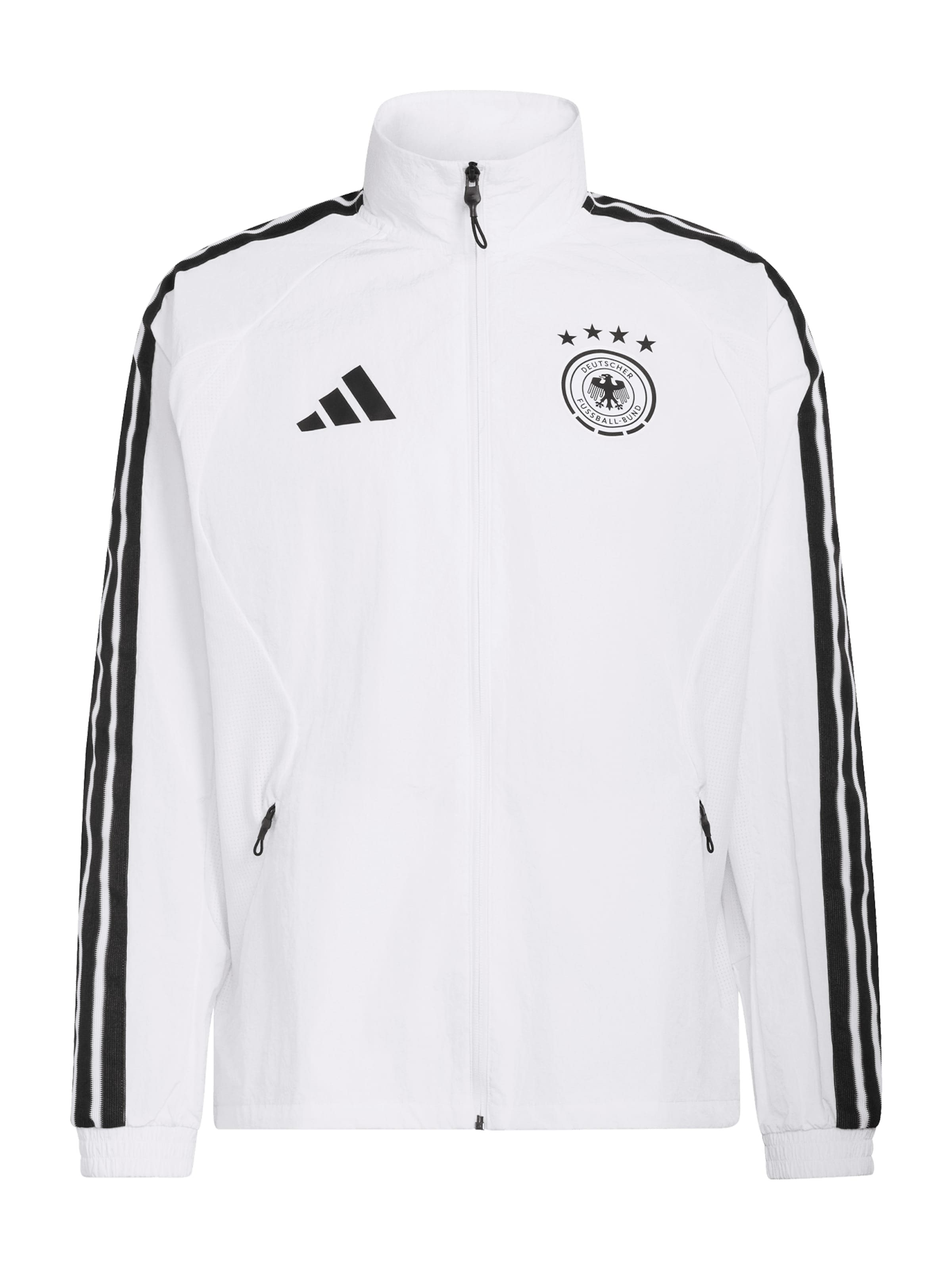 ADIDAS PERFORMANCE Athletic Jacket in White: front