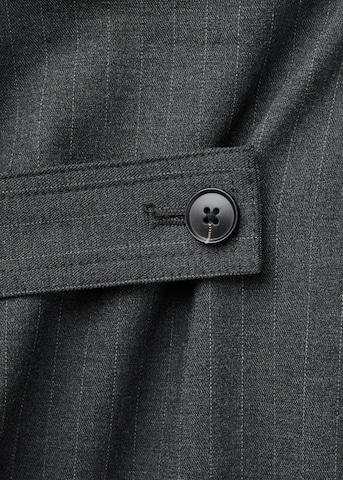 MANGO - Pierna ancha Pantalón 'SOUFFLE' en gris