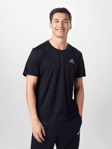 melns ADIDAS SPORTSWEAR Sporta krekls: no priekšpuses