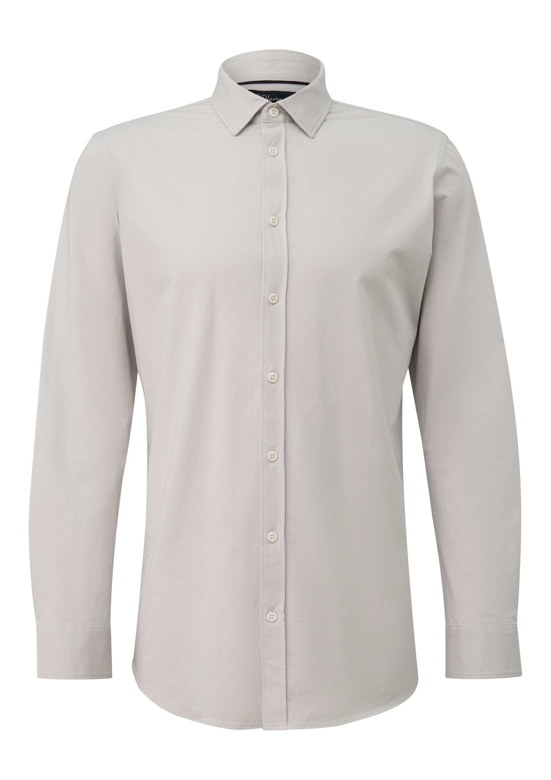 s.Oliver Regular fit Overhemd in Grijs: voorkant