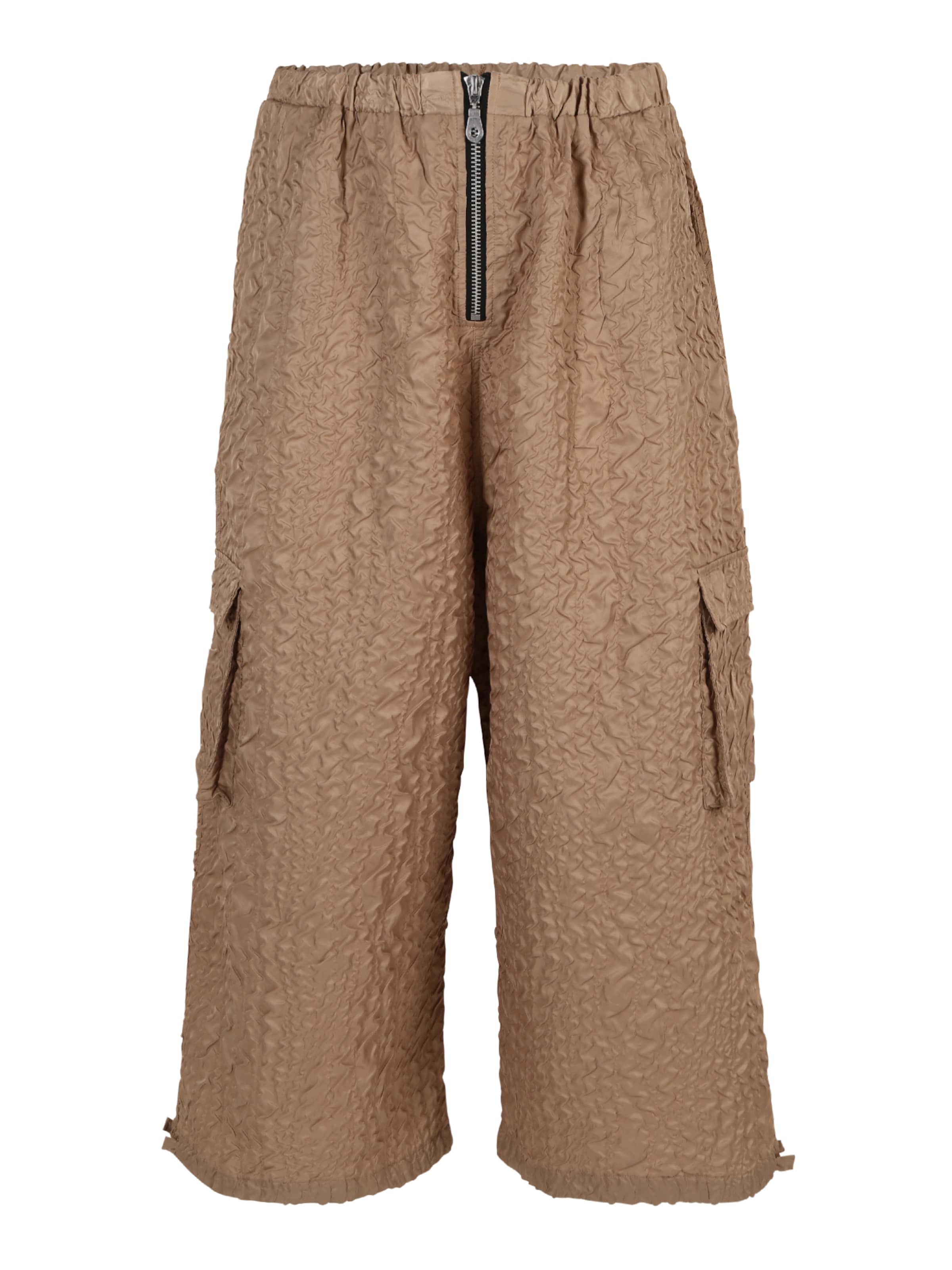 The Ragged Priest Wide Leg Hose in Beige: Vorderseite