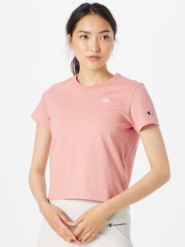 Maglietta di Champion Authentic Athletic Apparel in rosa: frontale