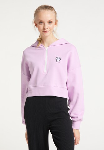 myMo ATHLSR Sweatshirt in Lila: voorkant