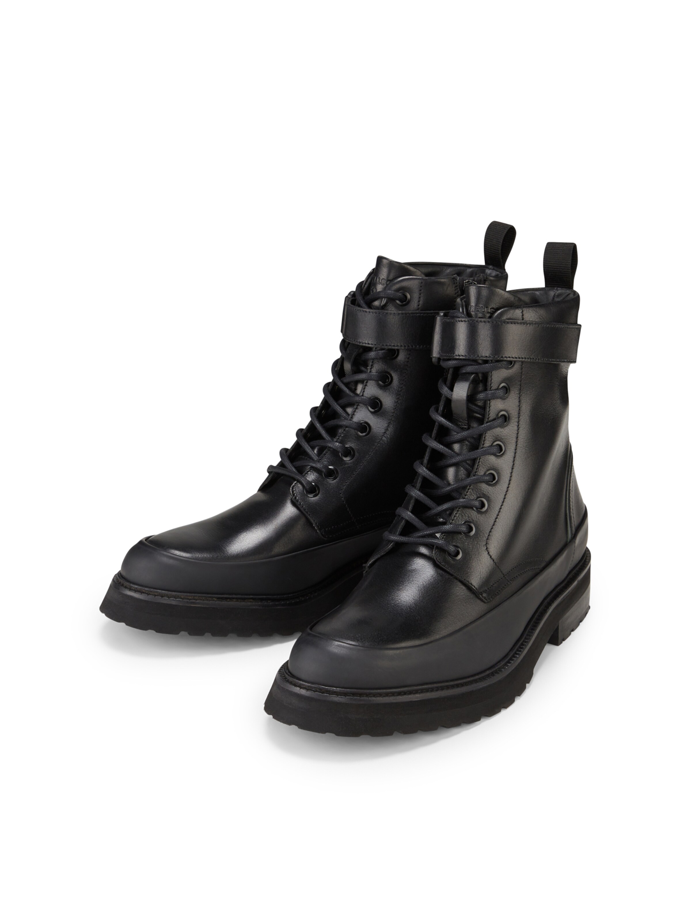 STRELLSON Lace-Up Boots 'Ravenscourt Nimonico' in Black