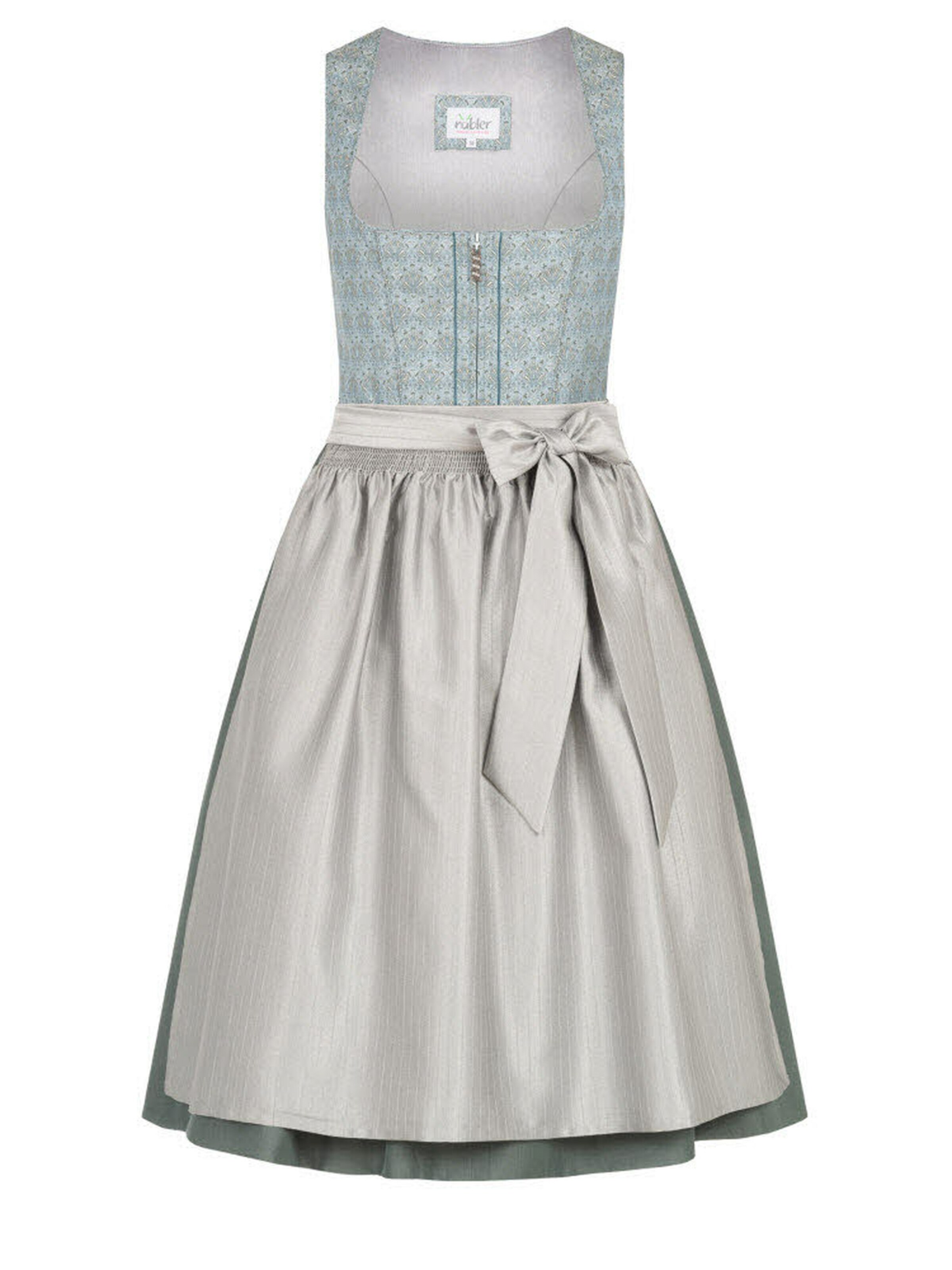 Trachtenhof Nübler Dirndl 'Midi Dirndl Efia'‌‌‌‌‌‌ in Blau: Vorderseite