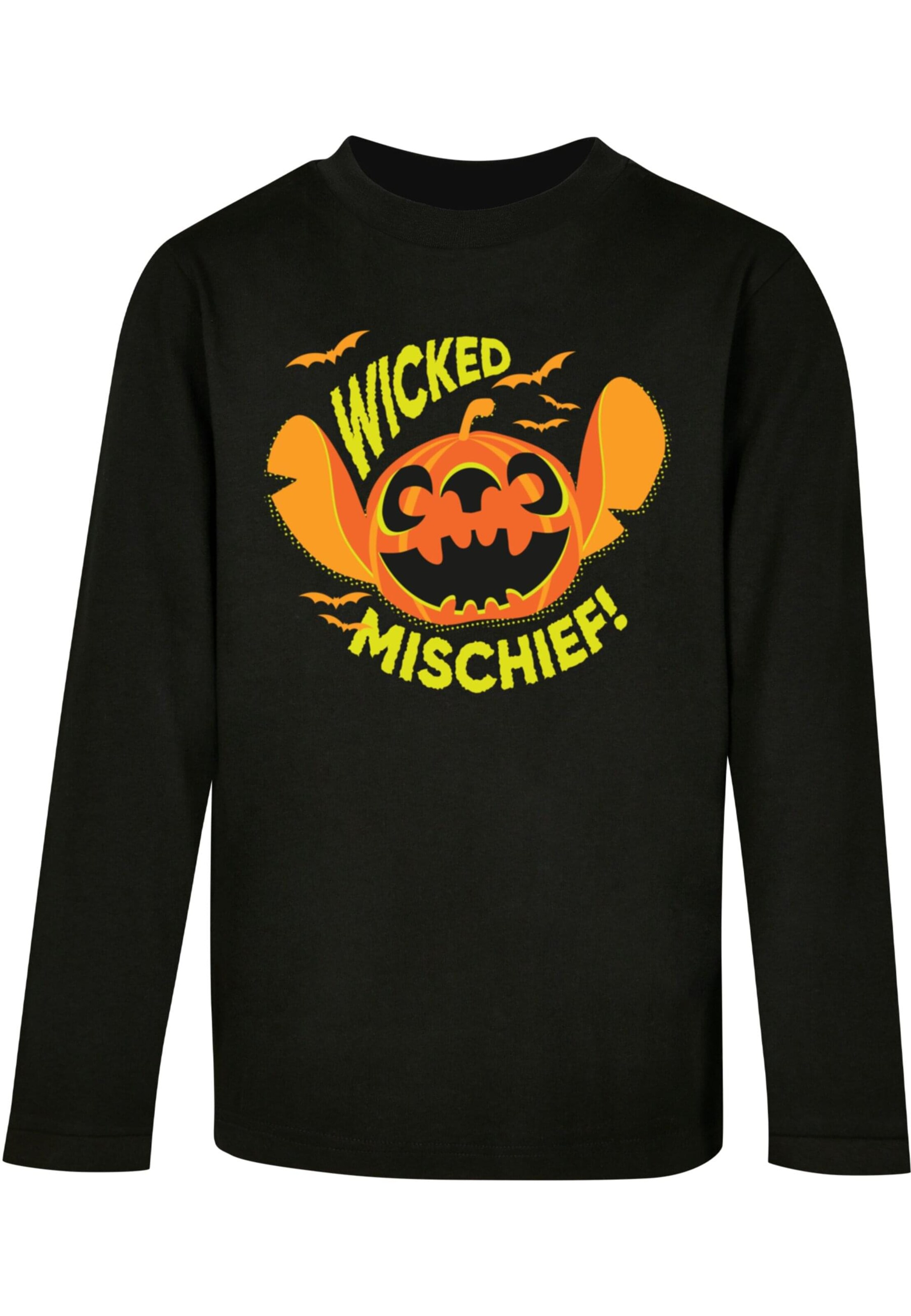 T-Shirt 'Lilo And Stitch - Wicked Mischief' ABSOLUTE CULT en noir : devant
