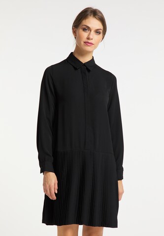 Robe-chemise usha BLACK LABEL en noir : devant