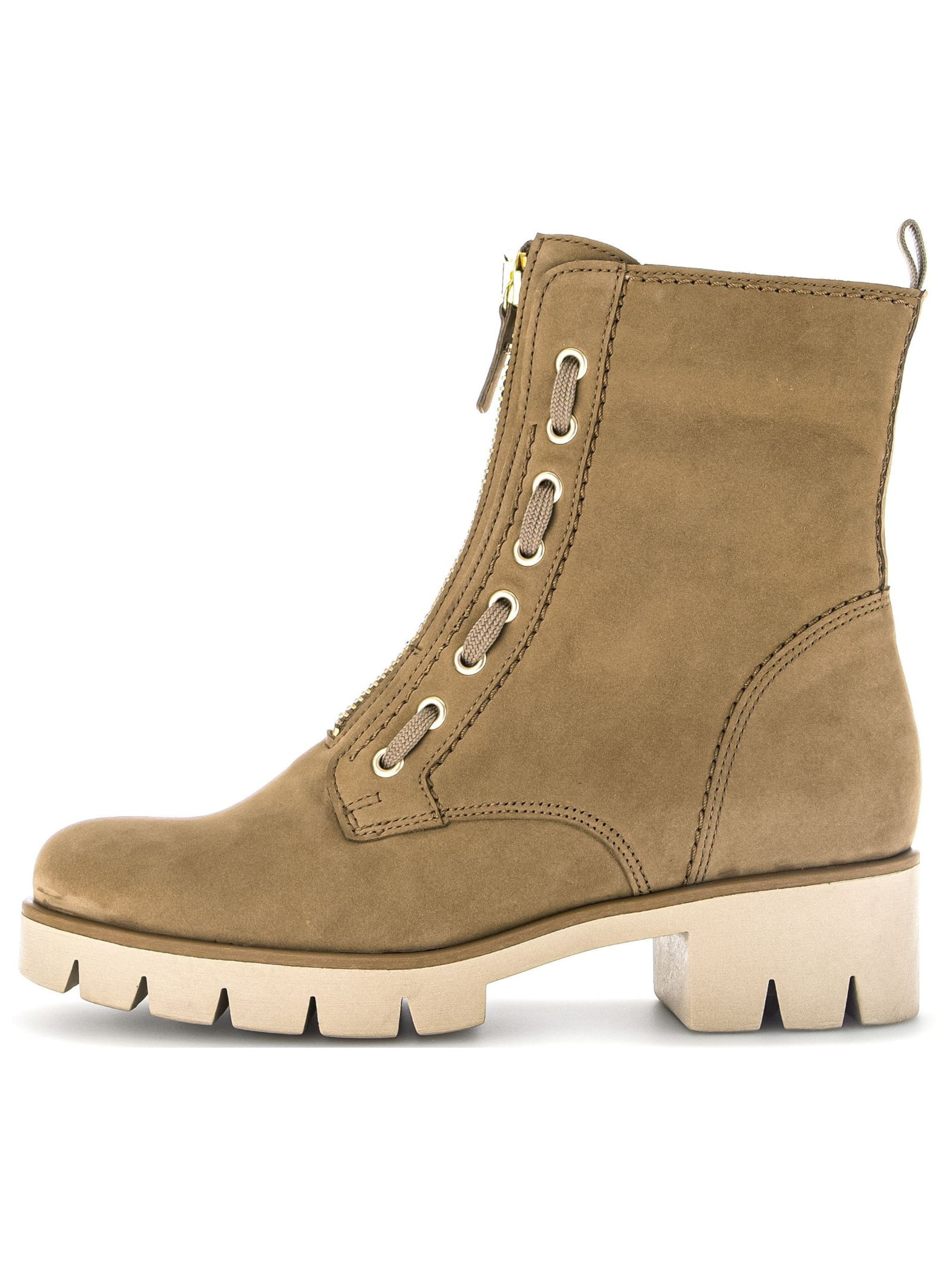 GABOR Lace-up bootie in Brown