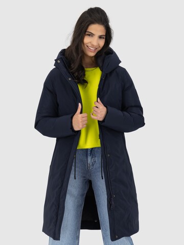 Alife and Kickin Between-seasons coat 'Carsyn' in Blue: front