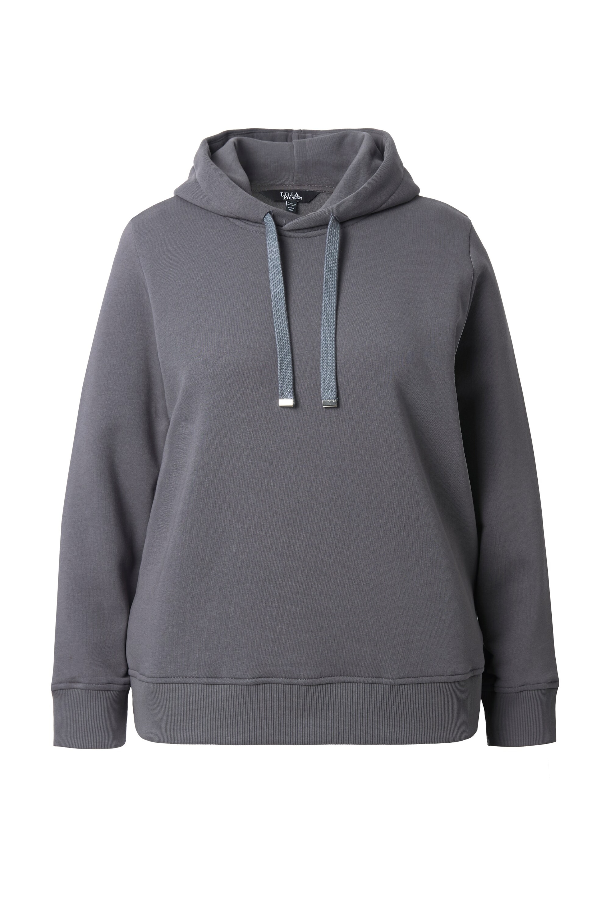 Ulla Popken Hoodie in Grau: Vorderseite