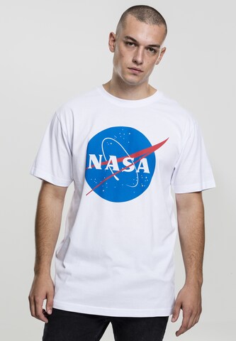 Maglietta 'NASA' di Mister Tee in bianco: frontale