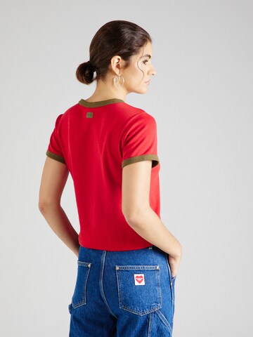 G-STAR - Camisa 'Ringer' em vermelho
