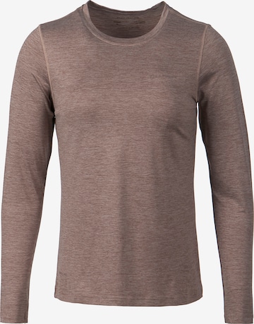 ENDURANCE Performance Shirt 'Maje' in Brown: front