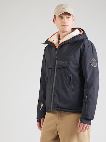 NAPAPIJRI Urheilutakki 'RAINFOREST' värissä musta: etupuoli