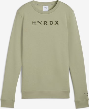 PUMA Sportief sweatshirt 'Puma x Hyrox' in Groen: voorkant