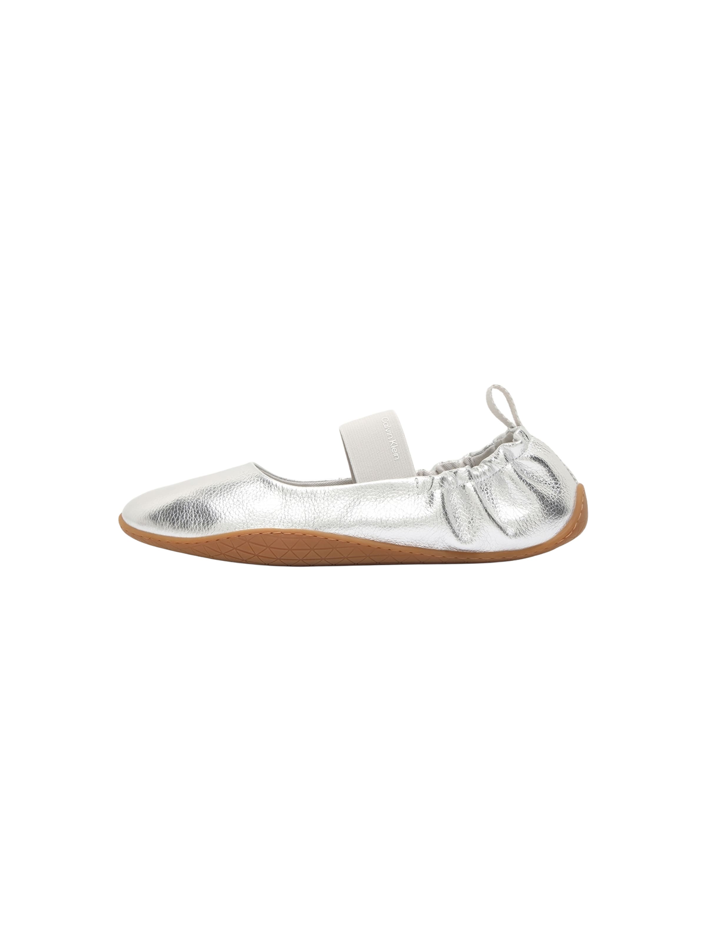 Calvin Klein Bokaszíj balerina - szürke: elől