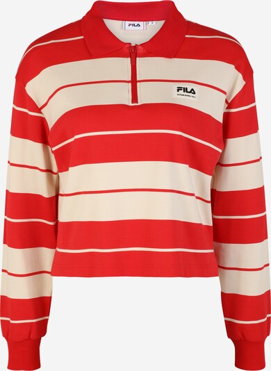 FILA Shirt 'TACNA' in hellbeige / rot / schwarz, Produktansicht
