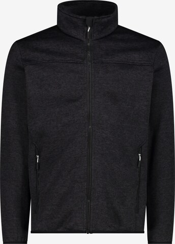 CMP Athletic Fleece Jacket in Black: front