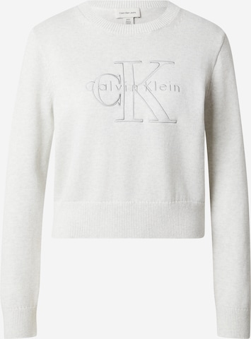 Calvin Klein Jeans Sweater in Grey: front