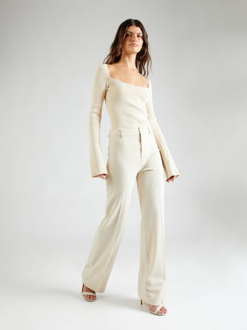 ABOUT YOU x Laura Giurcanu Regular Pleated Pants 'Christina' in Beige