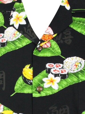 Pacific Legend Regular fit Button Up Shirt 'Sushi' in Black