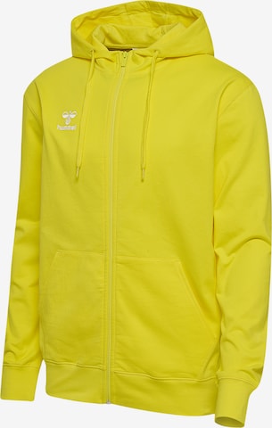 Veste de survêtement 'Go 2.0' Hummel en jaune : devant