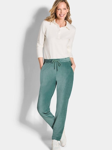 Goldner Regular Trousers 'Sara' in Green