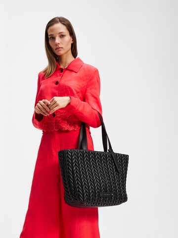 Shopper di Karl Lagerfeld in nero: frontale