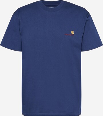 Carhartt WIP Shirt 'American Script' in Blue: front