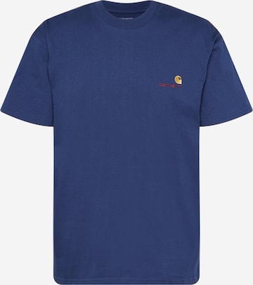 T-Shirt 'American Script' Carhartt WIP en bleu : devant