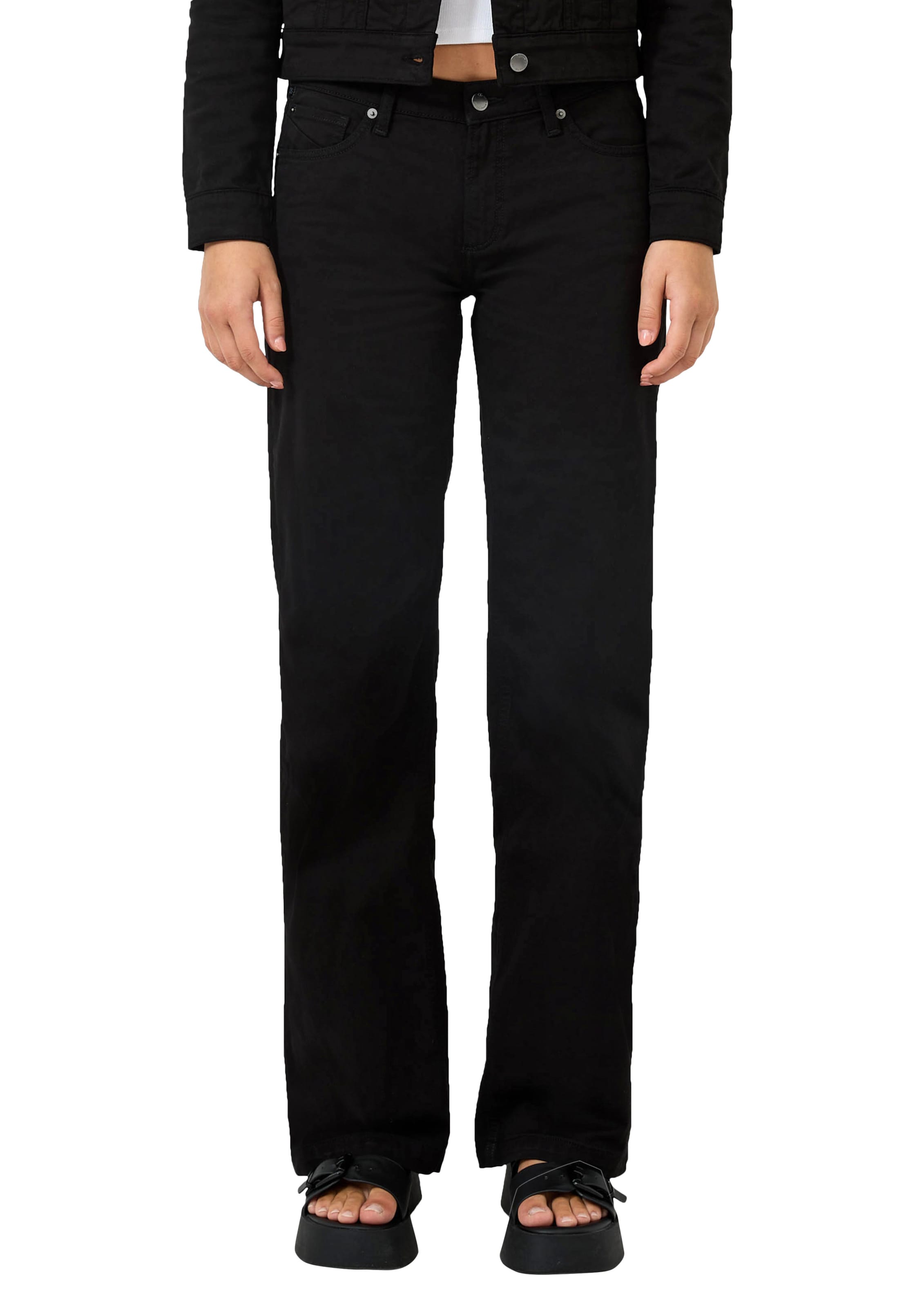 Wide Leg Jean ' CATIE ' QS en noir